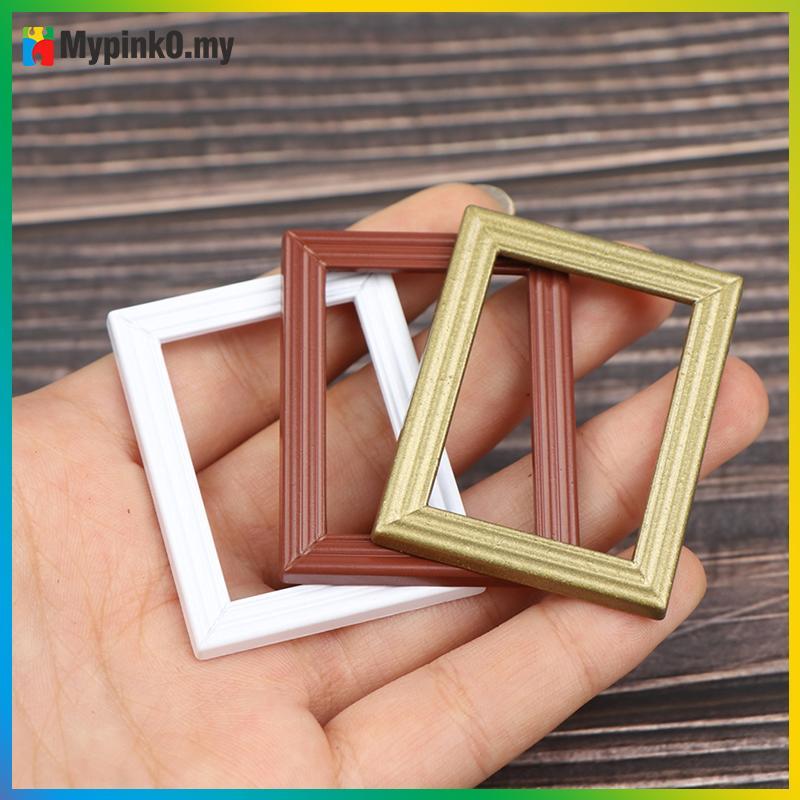Mypink 1:12 Dollhouse Photo Frames Mirror Frames Photo Border Picture Frames Decor MY