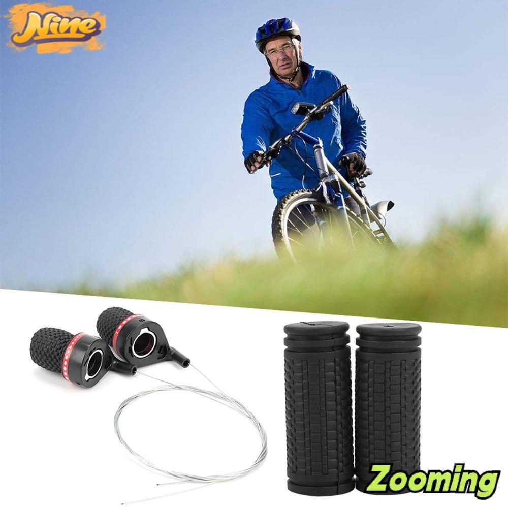 ZOOMING Bike Speed Shifter, 18/21 Speed Twist Bike Grip Gear Shifter, พลาสติกทนทาน Mountain Speed Sh