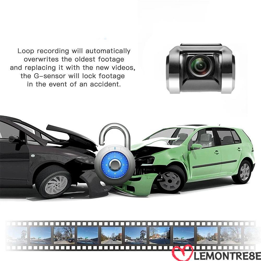 LEMONTREE Dash Camera, ADAS Memory Smart Car Camera, HD 1080P 360° ดูเครื่องบันทึกวิดีโอบันทึกการขับ