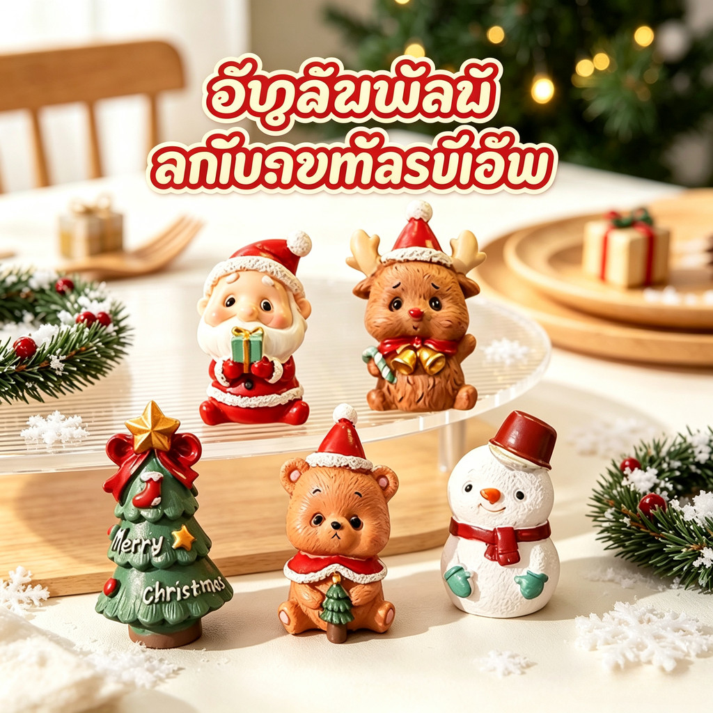 คริสต์มาสสก์ท็อปมนุษย์หิมะขนาดเล็กซานตาคลอสมนุษย์หิมะตกแต่งตกแต่งคริสต์มาสอุปกรณ์ของขวัญ
