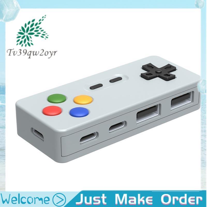 ฮับ USB 2.0 Type-C 4 in 1 พร้อมพอร์ต Type C 2 พอร์ต 4 in 1 Type-C USB 2.0 HUB