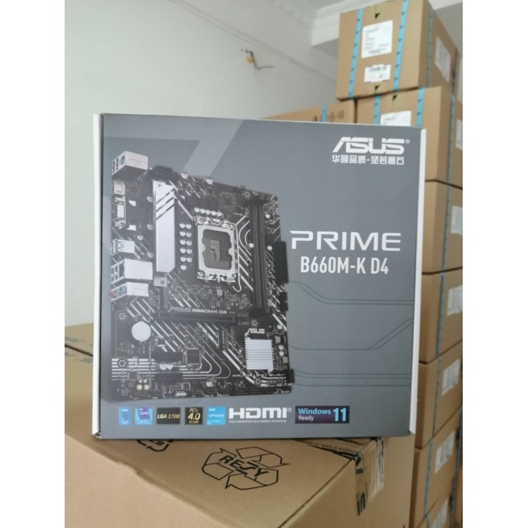 [มือที่สอง] Asus H610M B660M-K/A PLUS GAMINGWIFI DDR4 เมนบอร์ดเกม 1700 Pins ใหม่เอี่ยม