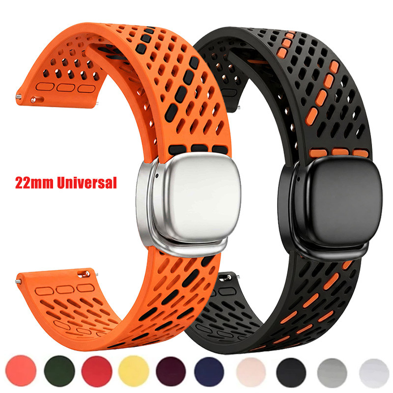 Universal 22 มม.กีฬาซิลิโคนสําหรับ Huawei Watch Ultimate 2 นาฬิกาสําหรับ Huawei Watch 6 5/GT 5Pro GT