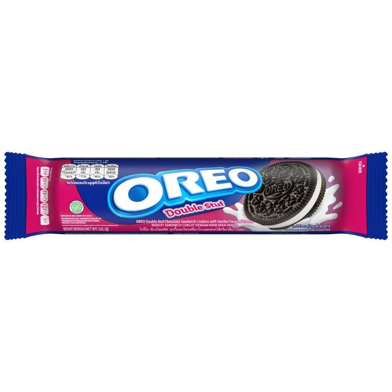 โอรีโอคุกกี้ดับเบิลสตัฟ 113กรัม Oreo Double Stuff Cookies 113g. [หมายเลขบาร์โค้ด 4893049130007 ]
