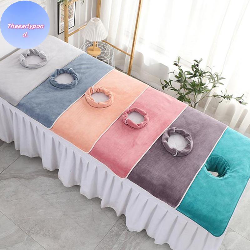 EARLYPTOND 40*80 ซม.Thiened Beauty SPA โต๊ะนวด Planking Face Towel พร้อมเตียงหลุม TH