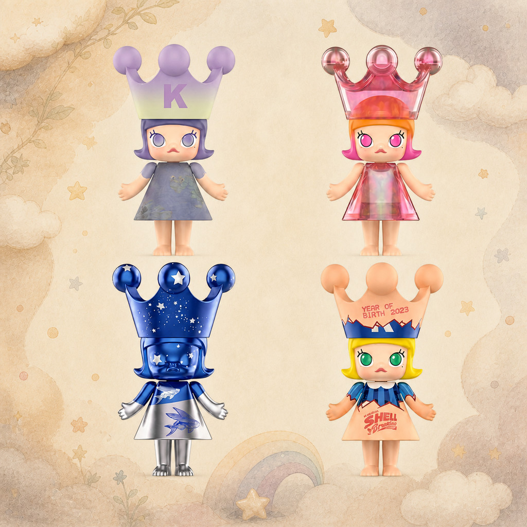[Secret] POPMART MEGA ROYAL MOLLY 100% Anniversary Series 1 Mystery Box Gift เครื่องประดับแท้