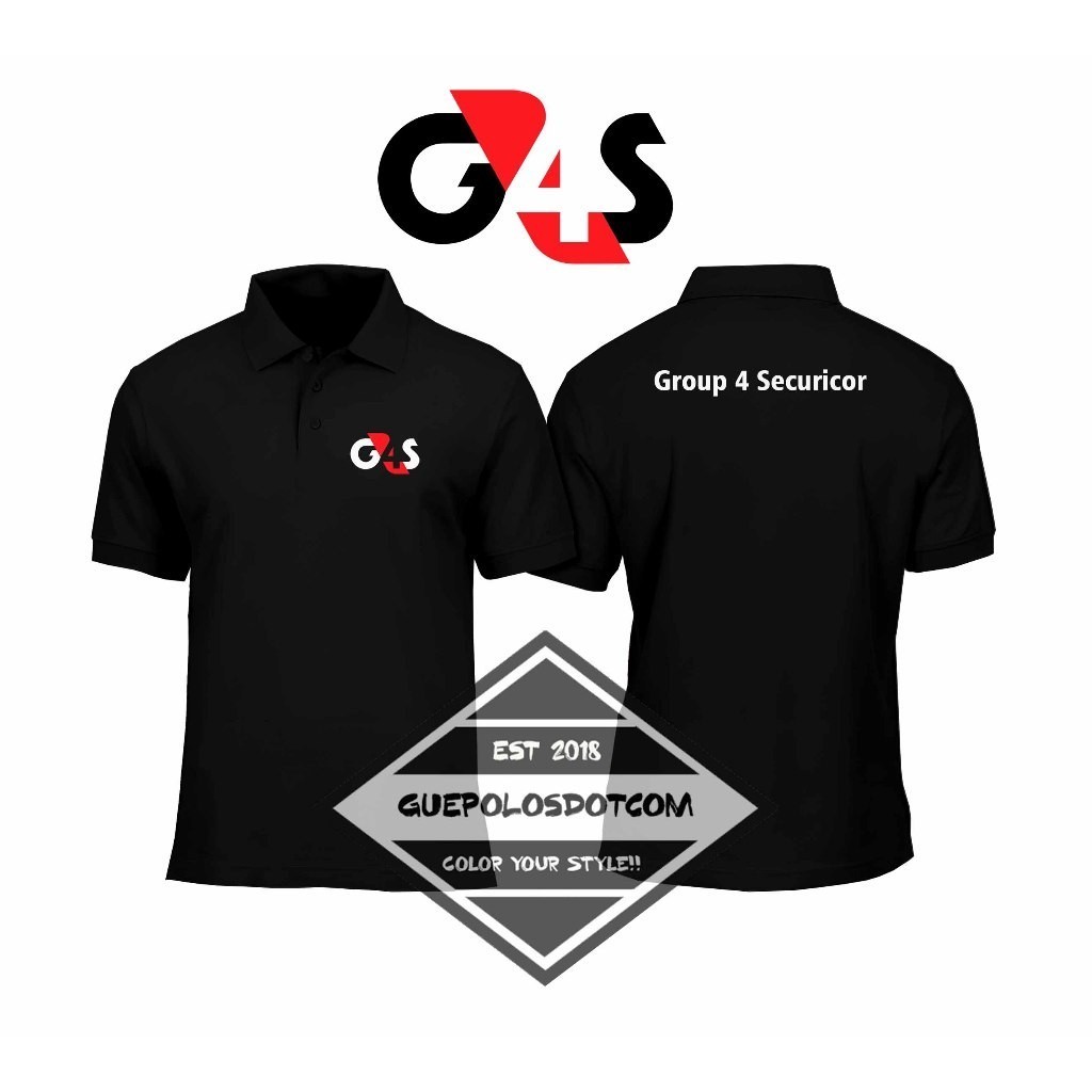 🍹HOT✨เสื้อโปโล G4S Group 4 Securicor - G4S Group 4 Securicor เสื้อคอปก - G4S Group 4 Securicor COLLA
