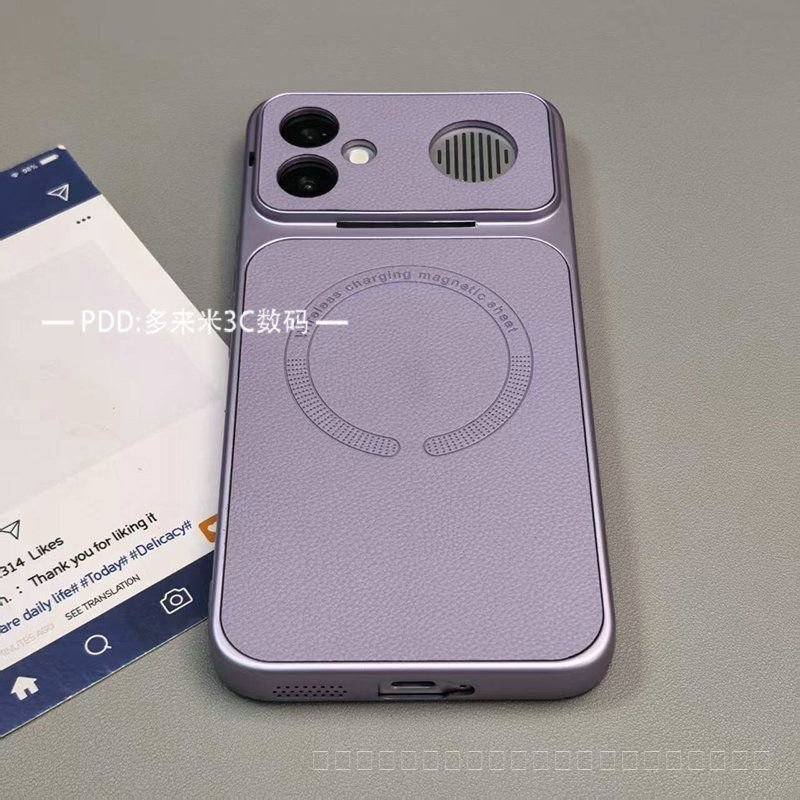 เคสโทรศัพท์สําหรับ Redmi K90/K80/K70 Ultra Leather Grain Magnetic Soft Case กันกระแทก