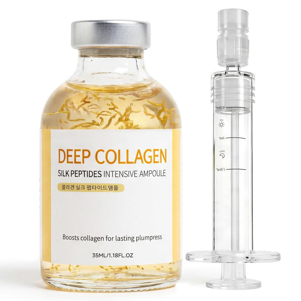DeepCollagenSerumSilkPeptideAmpoule,เกาหลีAntiAgingSerumforFacewithCollagen&Peptide,Moisturizeproves