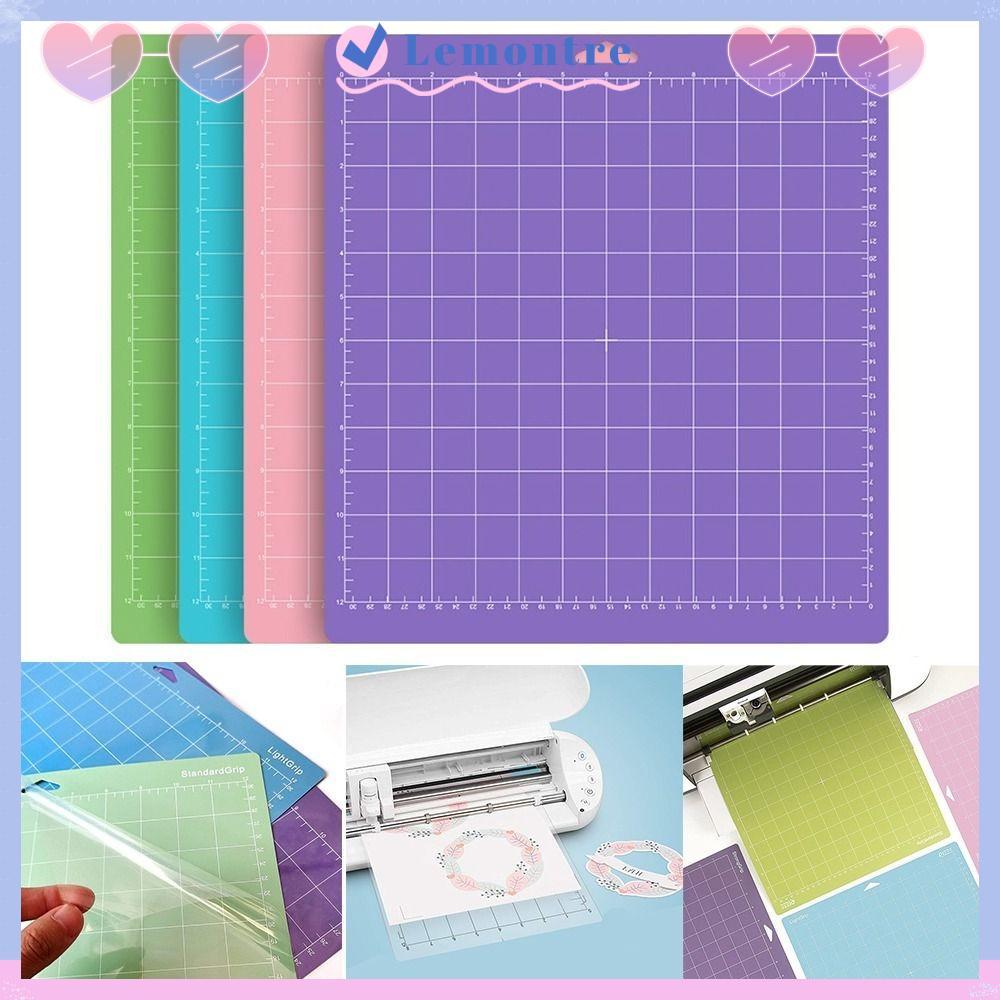 แผ่นรองตัด LEMONTRE, แผ่นรองตัด PVC Cameo Silhouette, กันลื่นแบบใช้ซ้ําได้กาว Cricut Mat สําหรับงานฝ
