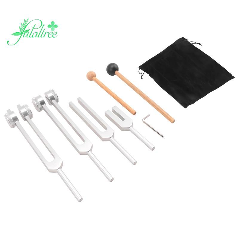 [ ]ชุดส้อมปรับ 4 ชิ้น(128Hz, 136.1Hz, MI 528Hz, 4096Hz),สําหรับ Healing Chakra,Sound Therapy,Relieve