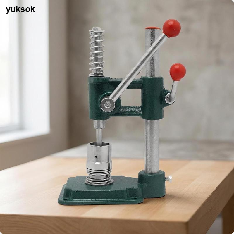 [yuksok] คู่มือ Arbor Press Tabletop Manual Press Machine Precision Cast Iron สําหรับ Leathercrafter