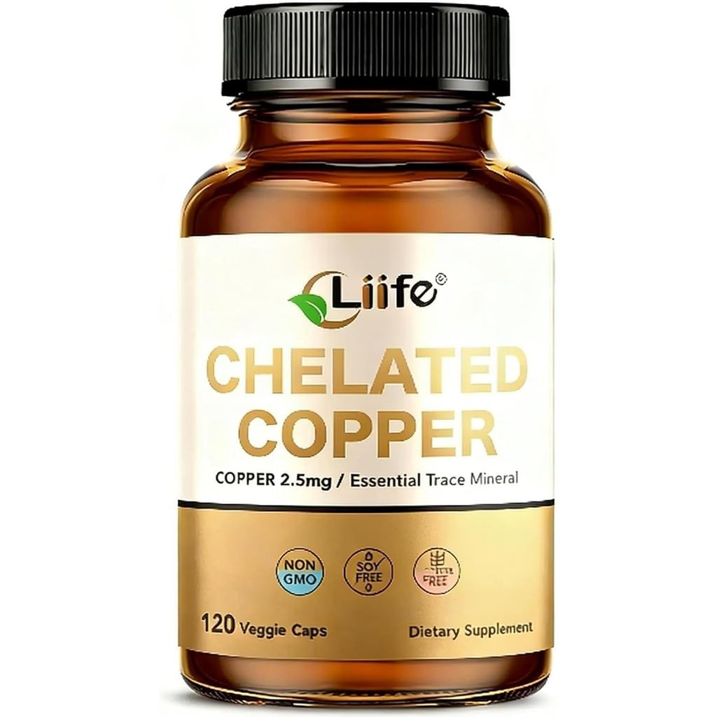 LIIFE Albion Chelated Copper 2.5mg อาหารเสริมทองแดง