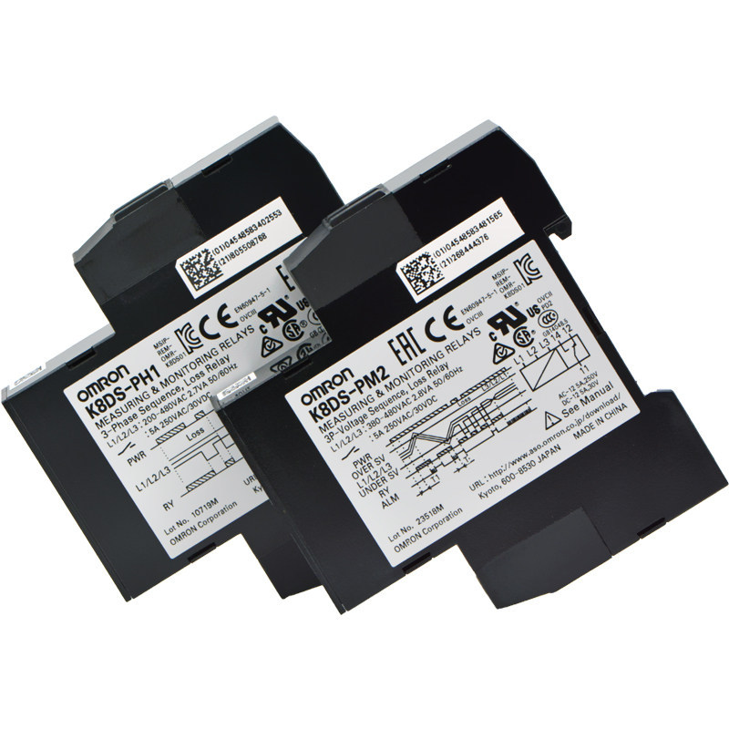 รีเลย์ลําดับสามขั้ว Omron K8DS-PH1-001 K8DS-PM2, K8AK-PH1-PM2-PA2 K8AK-AS2 K8AK-PW2