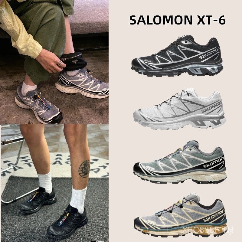 2026XN3K Salomon XT6 รองเท้า Unisex ทําจากเส้นใยสังเคราะห์และหนังที่ทนทาน QLXU 5HBB VZIO