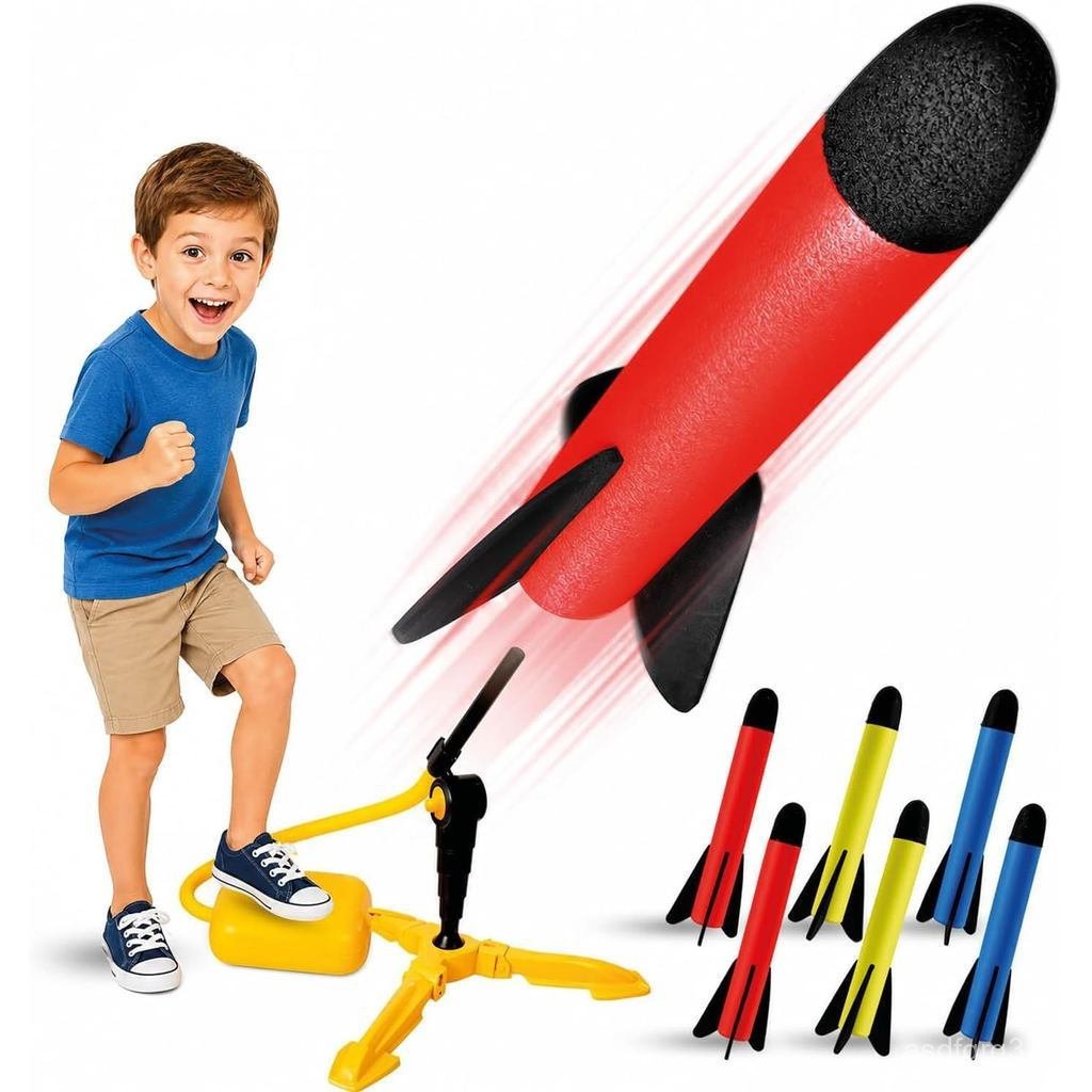 RocketLauncherforKids- OutdoorToysforKidsAges4-8Years-34567Year Old BoyBirthdayGift-RocketsKidsToysf
