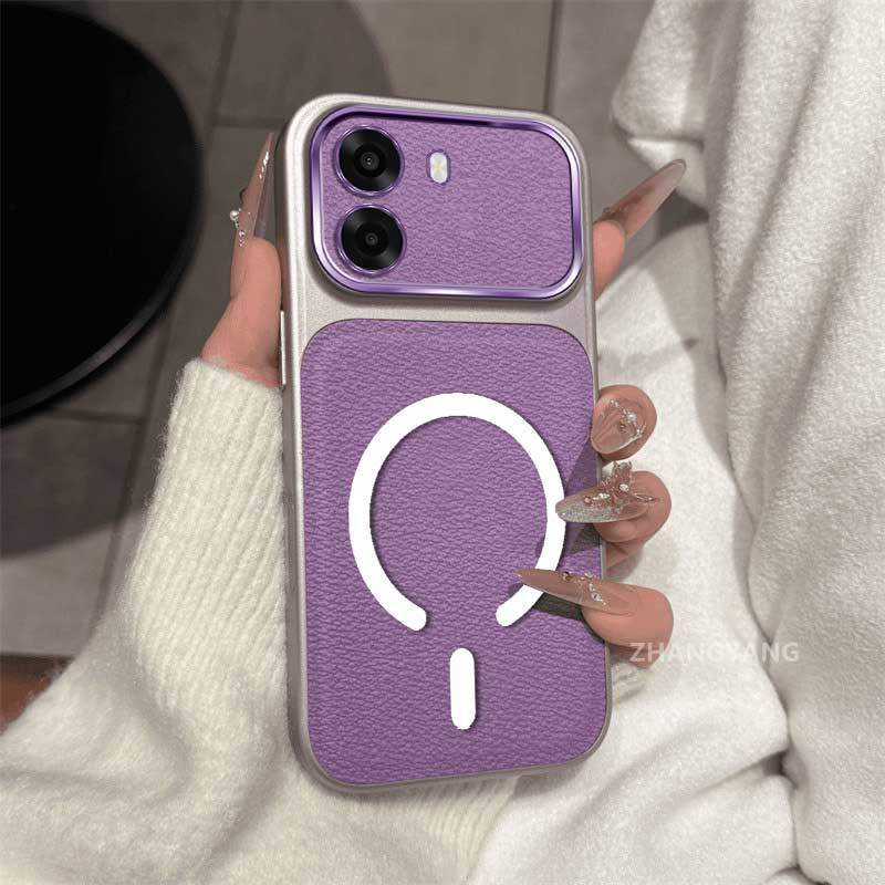 ABCH สําหรับ OPPO A6T 4G A6T 5G A6T Pro 4G A6C 4G High-End หนังแม่เหล็กโทรศัพท์กรณี Aesthetic Design