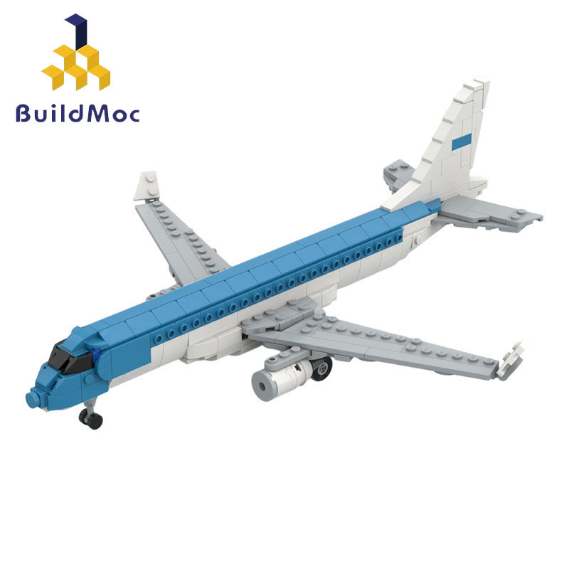 Embraer E175‐E1 Passenger Airliner Building Blocks 441pcs Kids Building Blocks ของเล่นของขวัญ MOC‐24