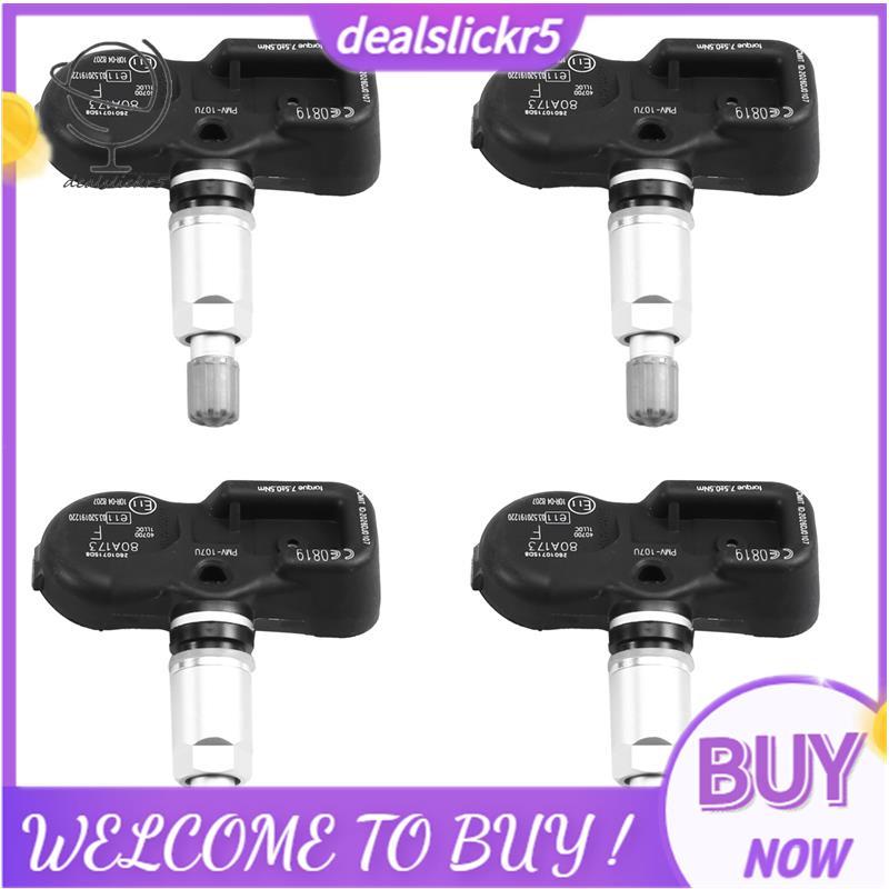 TPMS ความดันยาง Monitor Sensor 4PCS 40700-1LL0C สําหรับ M35H M30D MICRA 433MHZ PMV-107U รถอุปกรณ์เสร