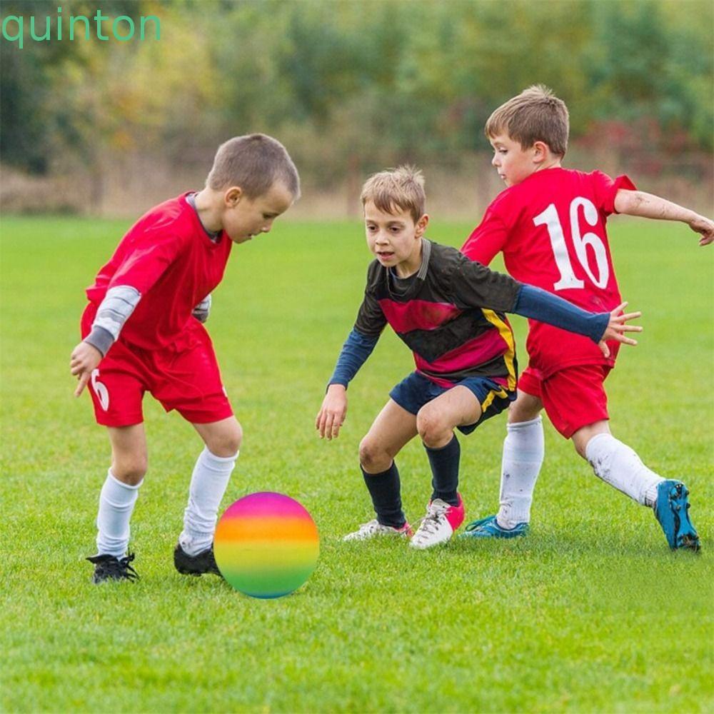 QUINTON Beach Rainbow Balls Garden Party Supply ฤดูร้อนสระว่ายน้ํา Beach Ball Garden เกมตกแต่งน้ําเก