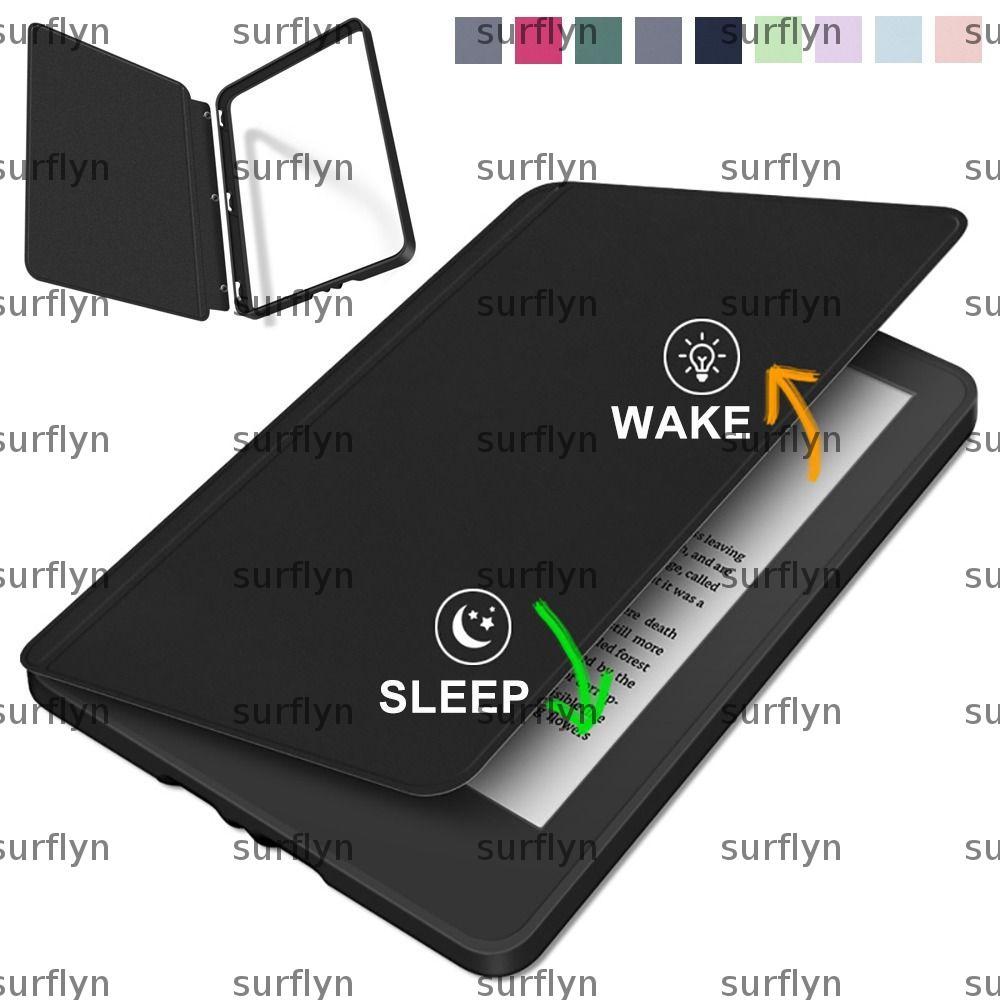 SURFLYN , Auto Wake/Sleep ฝาครอบป้องกันที่ถอดออกได้,แยกการออกแบบกันกระแทกโปร่งใส e-Reader Shell สําห