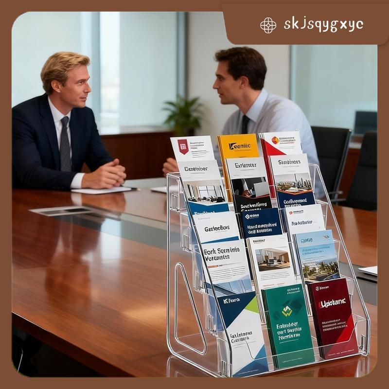 skjsqygxycBooklet, เมนูแสดง & Dispenser อะคริลิคใส Flyer Stand สําหรับ ร้านอาหารและแผนกต้อนรับ