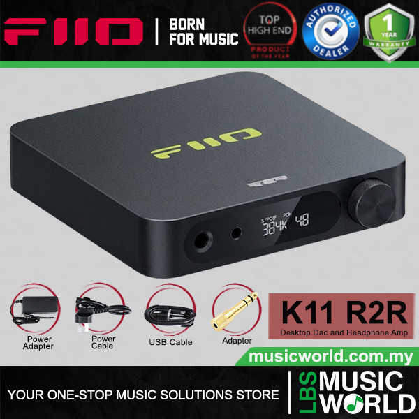 FiiO K11 R2R ความละเอียดสูง Balanced Desktop DAC และเครื่องขยายเสียงหูฟัง (K11R2R)