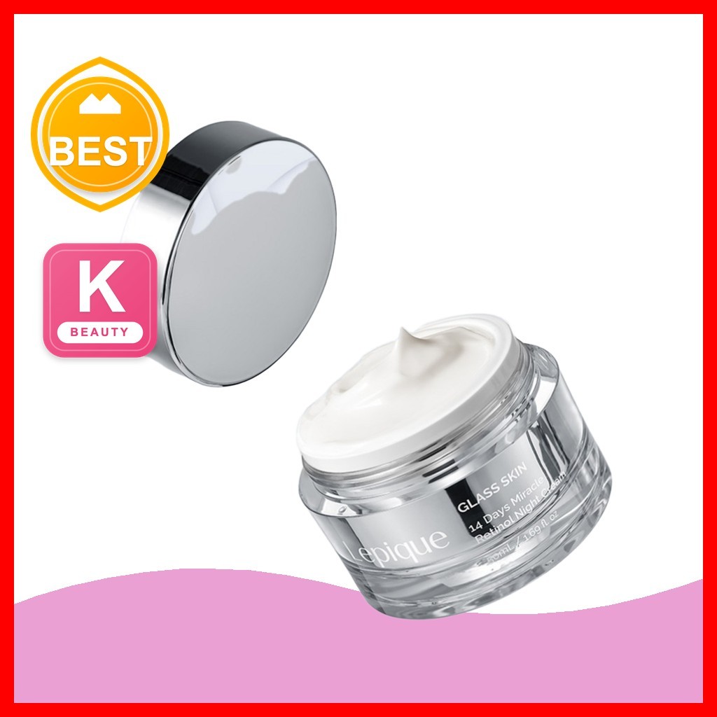 [lepique] 14 Days Miracle Retinol Night Cream, 50ml, 1 ชิ้น / Korean Night Cream / Anti-Aging Formul