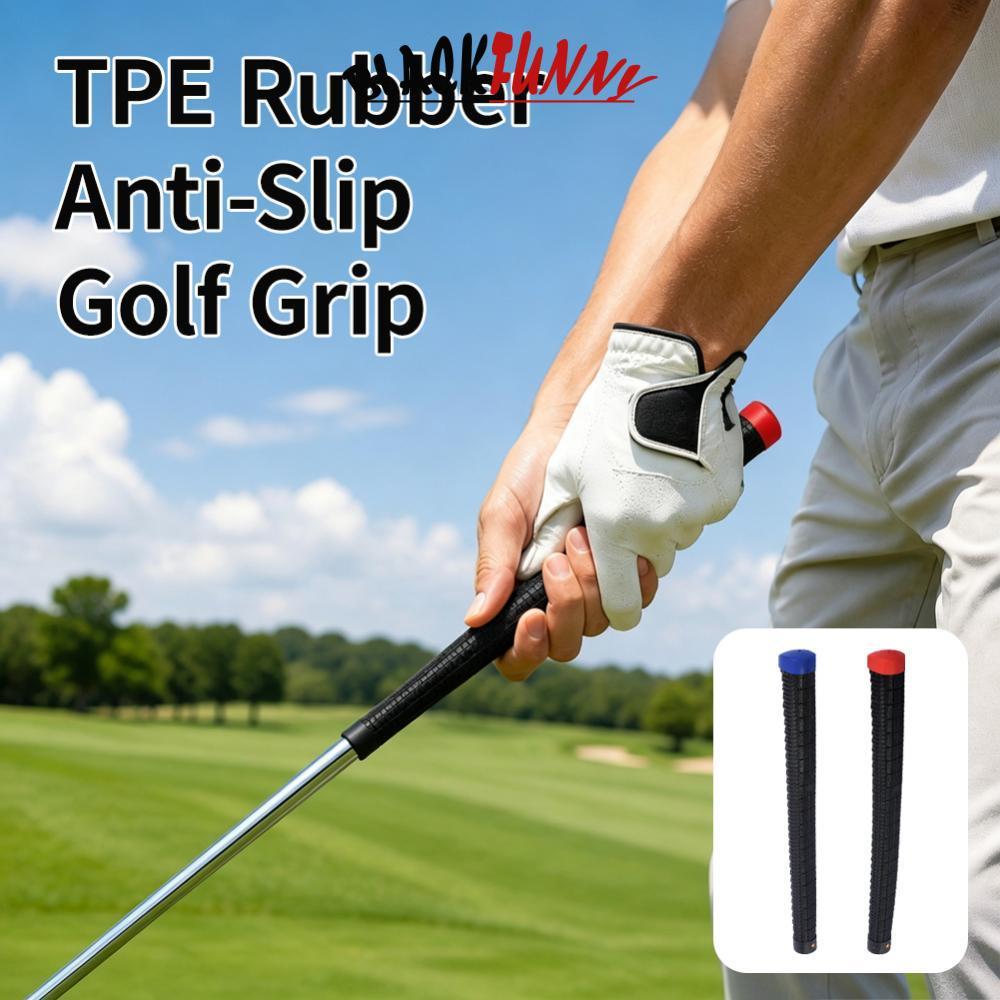 BLACKFUNNY 1PC 29*2.3 ซม.TPE ยาง Anti-Slip Golf Handle Shock-Absorbing Comfort Handle Golf Club เปลี