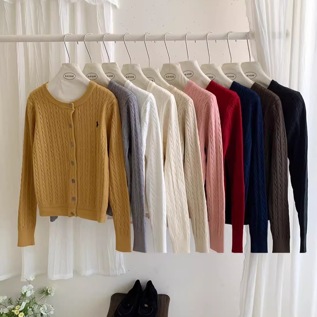 Retro คลาสสิกป้ายขนาดเล็กปัก Twist ถักเสื้อสเวตเตอร์ถักผู้หญิงฤดูใบไม้ร่วงรอบคอสีแดง Layered Twisted