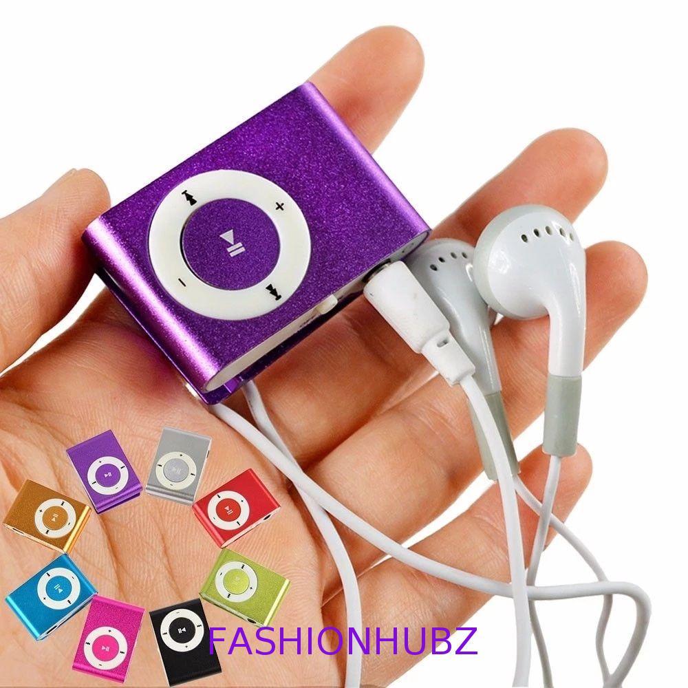 FASHIONHUBZ Clip MP3 Mini Fashion Media Player Walkman 3.5mm Mirror Sport MP3