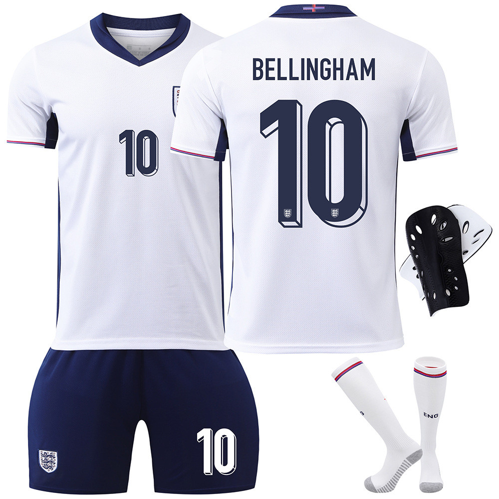 2024 European Cup England Home Jersey No. 9 คัน เบอร์ 10 เบลิน อืม 20 ชุดเสื้อฟุตบอลฟอร์ด