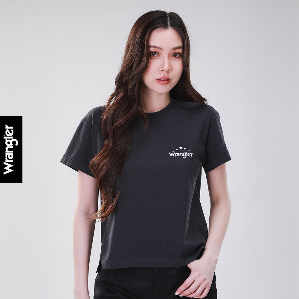 WRANGLER เสื้อยืดแขนสั้นผู้หญิง คอลเลคชั่น Wrangler Legends รุ่น WR S226WTSSN09 สีเทา