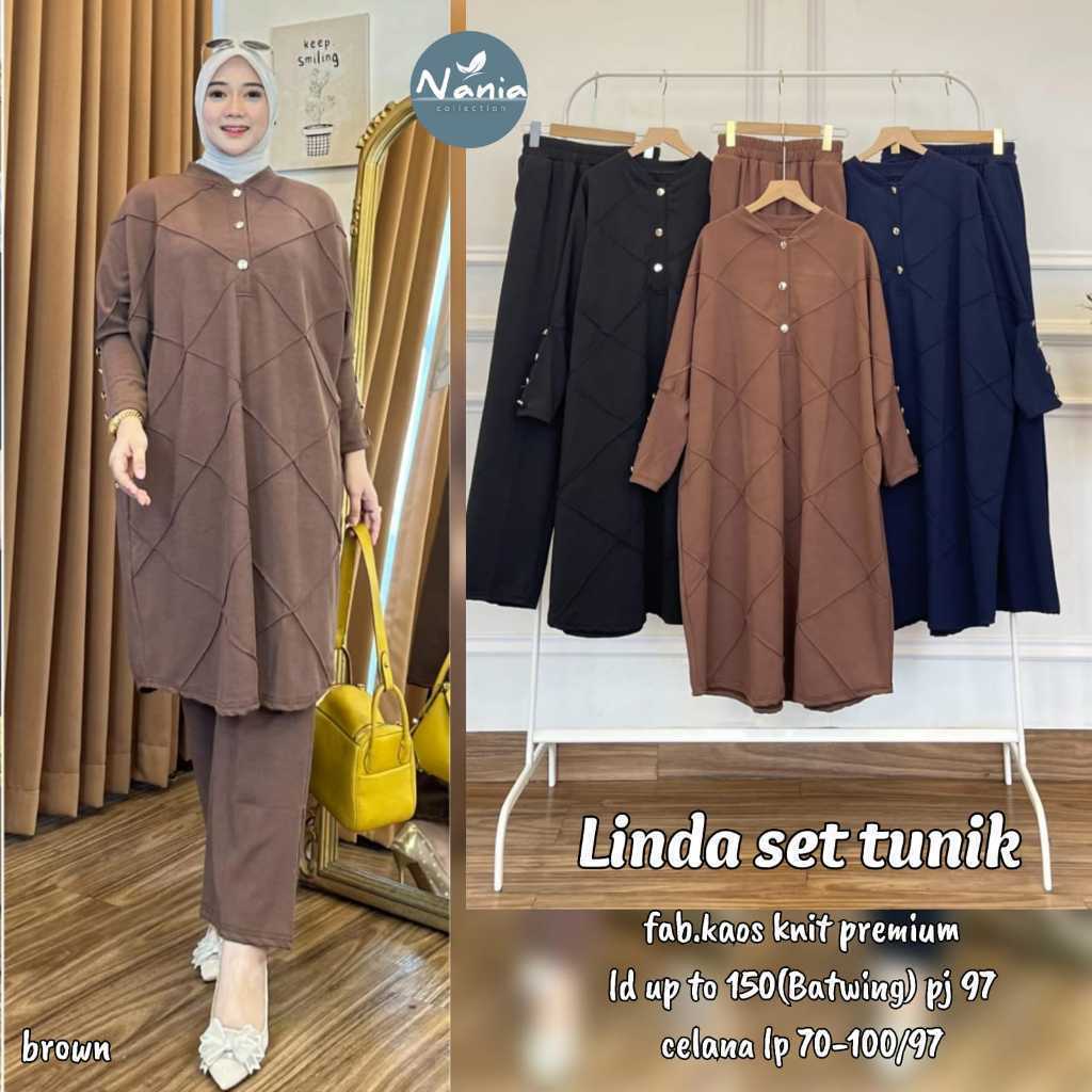 1209 LINDA SET TUNIK by Nana DAILY WEAR ORIGINAL BRAND SOLO