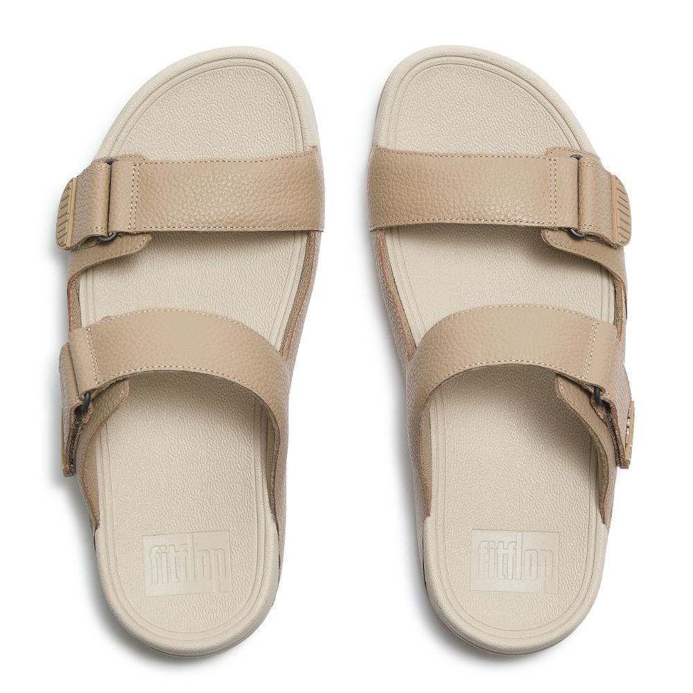 FITFLOP صندل رجالي Gogh Moc جلد — بيج — صورة 3