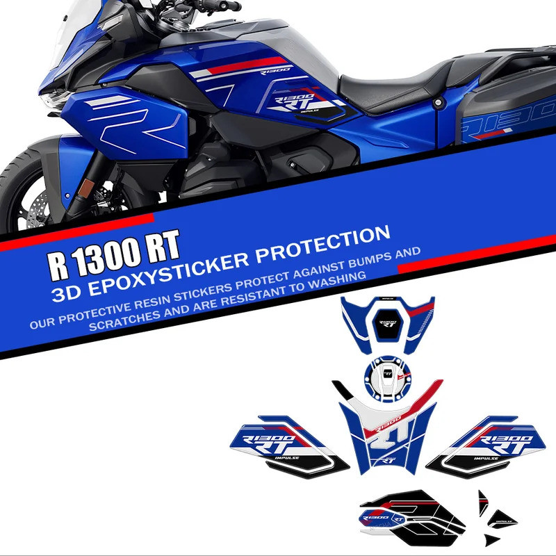 สําหรับ R 1300 RT อุปกรณ์เสริมรถจักรยานยนต์ Pad ป้องกัน 3D เรซิ่น Decals R1300RT สติกเกอร์ 2025