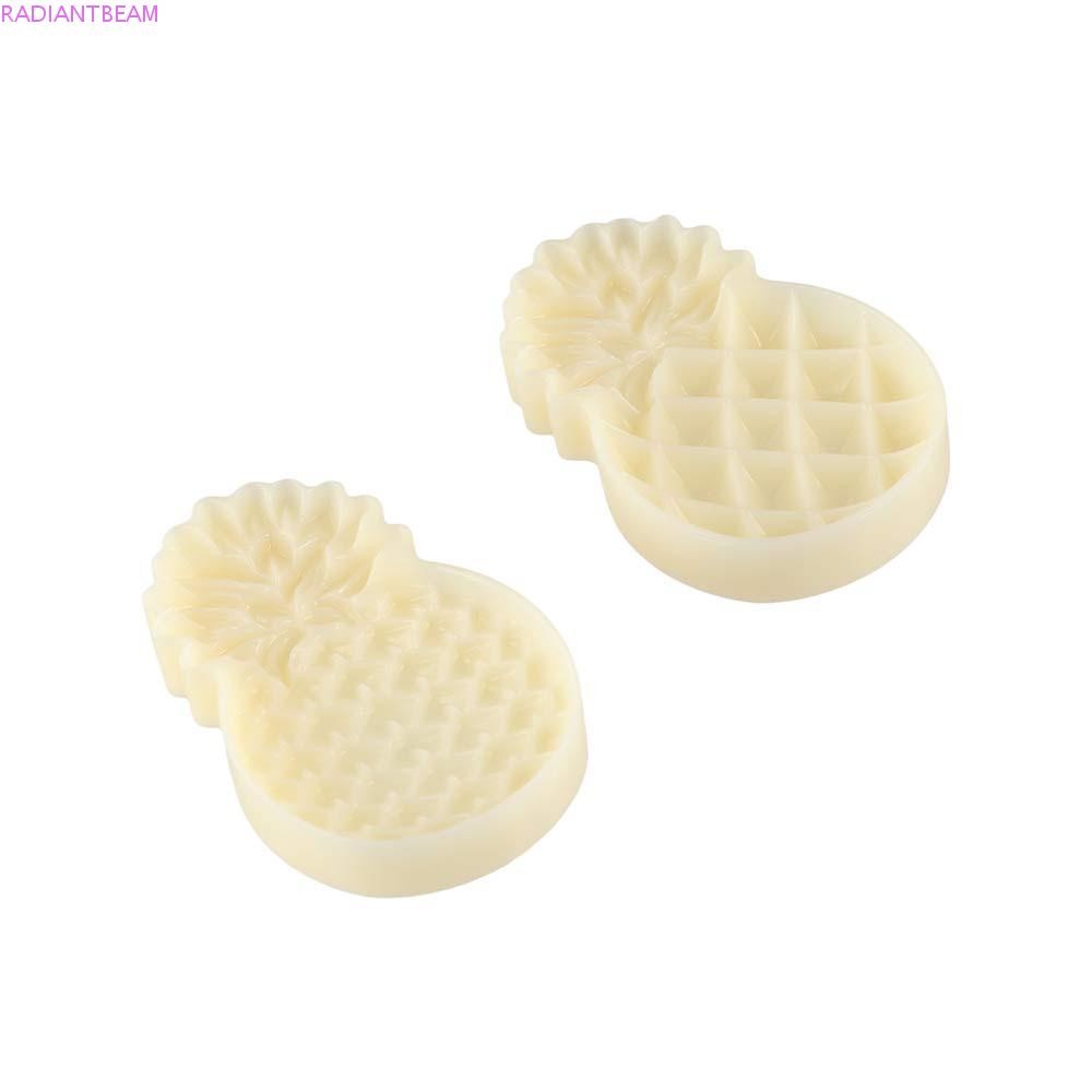 RADIANTBEAM 2 ชิ้น/เซ็ตคุกกี้แม่พิมพ์, Hand-Press Strawberry/Pineapple/Cat Paw Shape Mooncake Mold, 