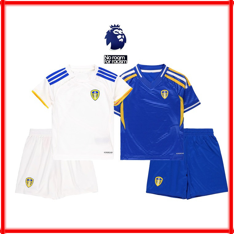 2025-26 Leeds United Home & Away Kids Jersey Set 16-28