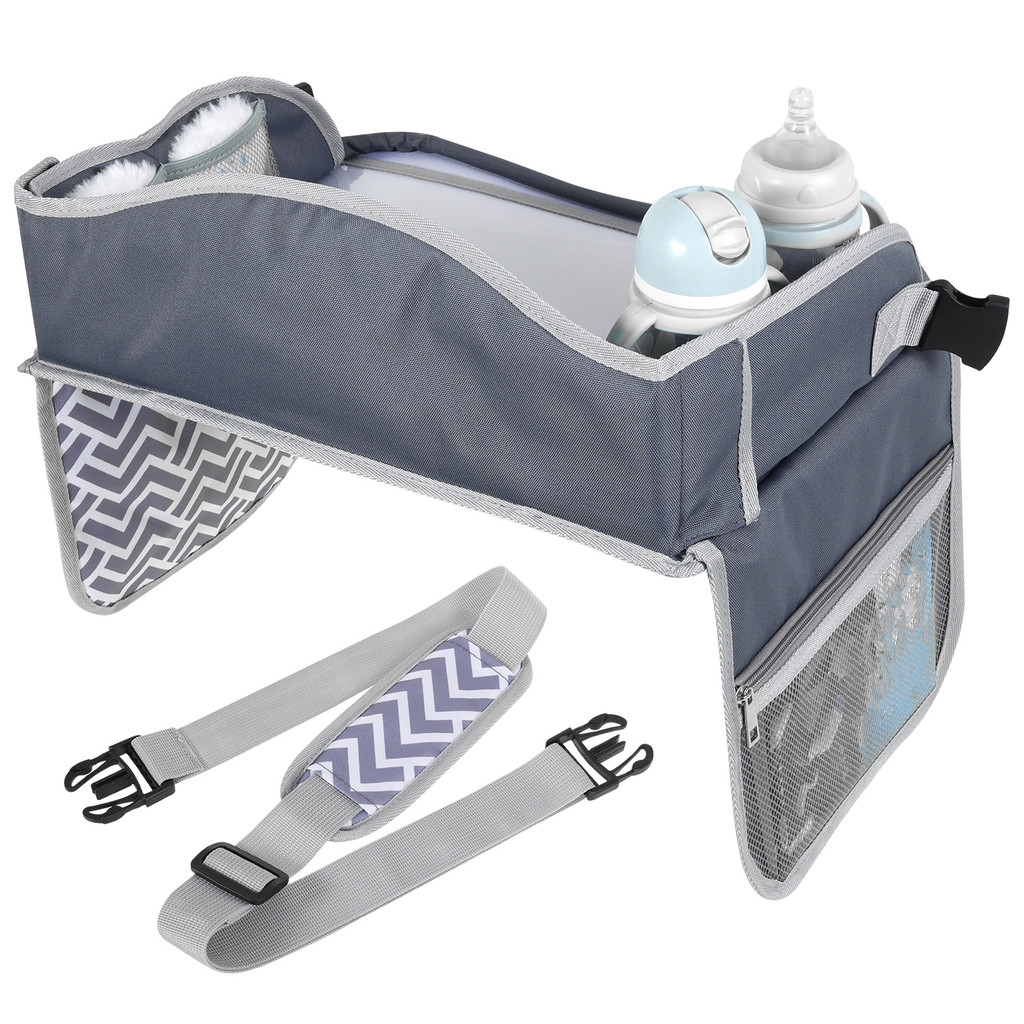 Carseat Table Tray for Kid Travel Portable Car Seat Lap Table พร้อมสายปรับระดับได้ SHOPTKC7502