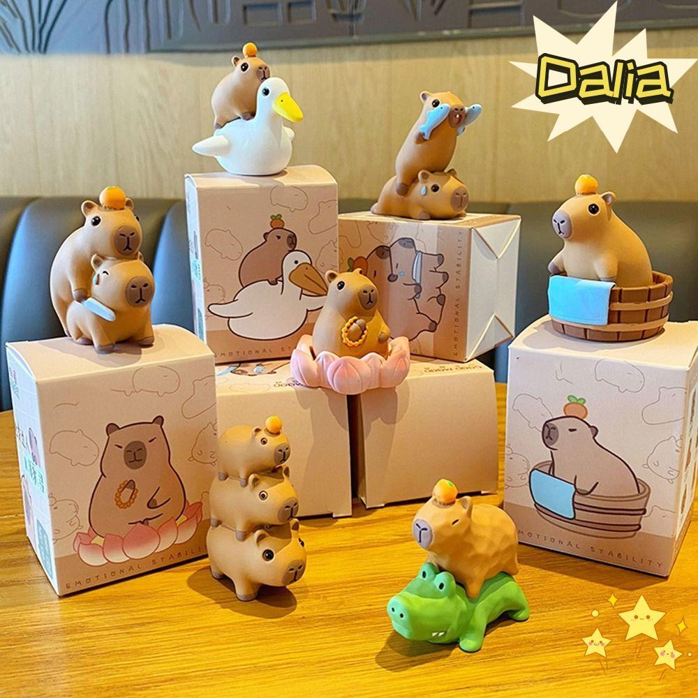 DALIA Capybara โมเดลฟิกเกอร์, สถานที่เป็นการตกแต่งเรซิ่น Capybara เครื่องประดับเรซิน, แฟชั่นน่ารักการ์ตูนโมเดลรูป