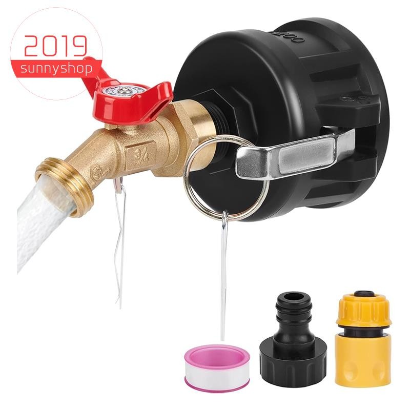 [sunnyshop2019]IBC Tote Tank Adapter 2" Cam Lock สําหรับ 275-330 Gallon IBC Tote Tank IBC Tote to Ga