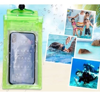 ซองกันน้ำ กระเป๋ากันน้ำ ถุงกันน้ำ ซองใส่โทรศัพท์กันน้ำ ซองมือถือ กันน้ำ4ชั้น กันฝุ่น พร้อมสายคล้องคอ ทรายไม่เข้า รุ่น：F1