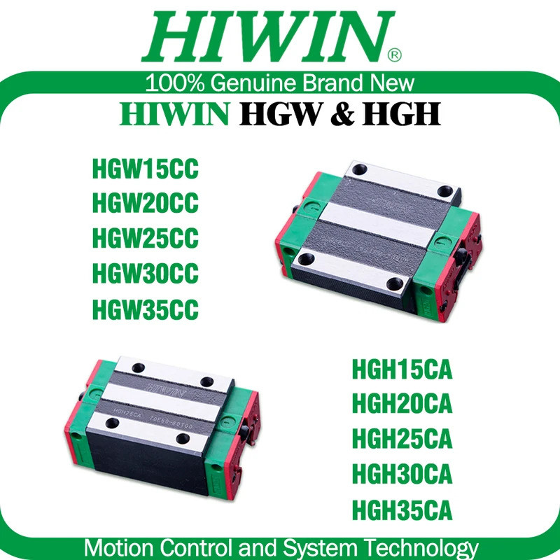Original HIWIN HGH15CA HGH20CA HGH25CA HGH30CA HGH35CA Linear ท่องเที่ยวสไลด์บล็อก HGW15CC HGW20CC H
