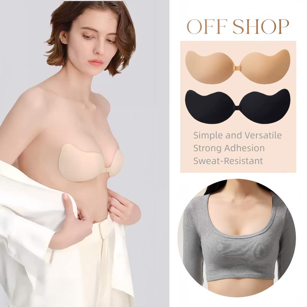 OFF SHOP 🥻ใหม่ 2025 บราปีกนก A/B/C/D แผ่นแปะนม มีไซส์ขนาดให้เลือกเกาหลี อกชิด ' CUP