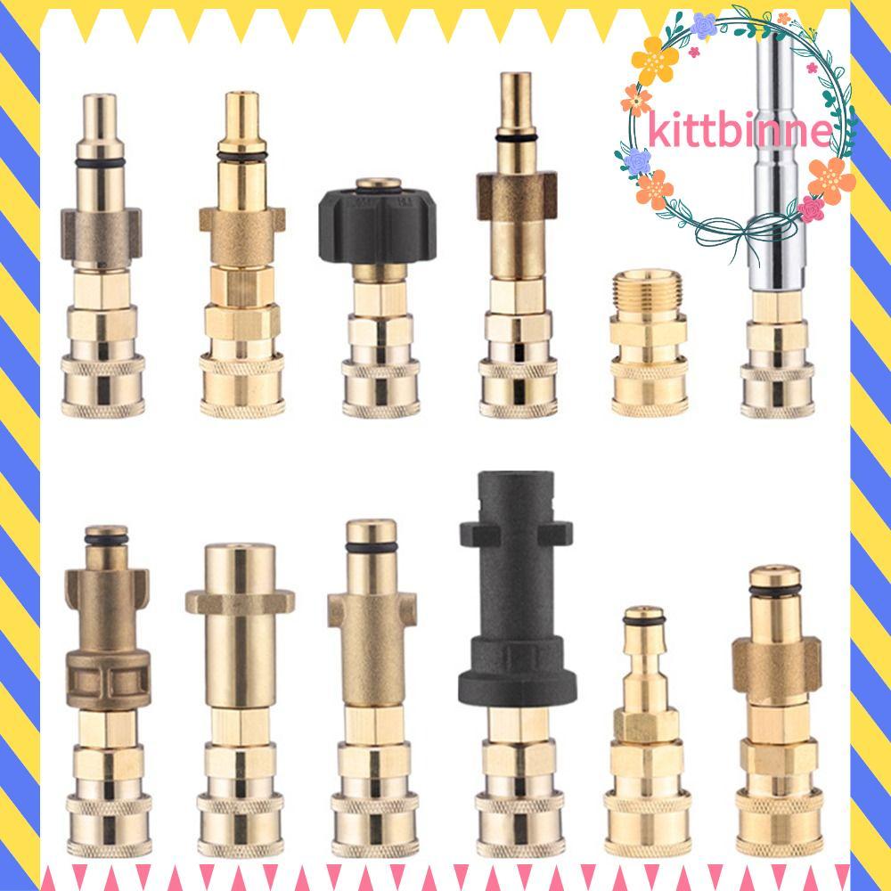 KITTBINNE823 Quick Connector Wand Lance Fitting สําหรับ Karcher 1/4 "Snow Foam Bayonet Adapter