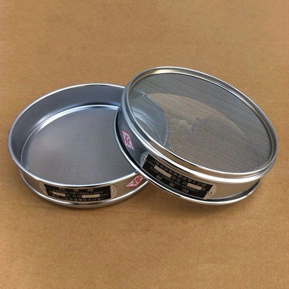 Reliable Stainless Steel Test Sieve with 10 100 Mesh Aperture for Laboratory Use