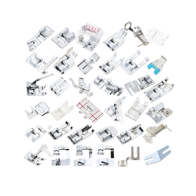 ชุดตีนผีจักรเย็บผ้าสําหรับ Brother, Babylock, Singer, Janome, Elna, Toyota, New Home, Simplicity, Necchi, Kenmore, และจักรเย็บผ้าก้านต่ําที่สุด