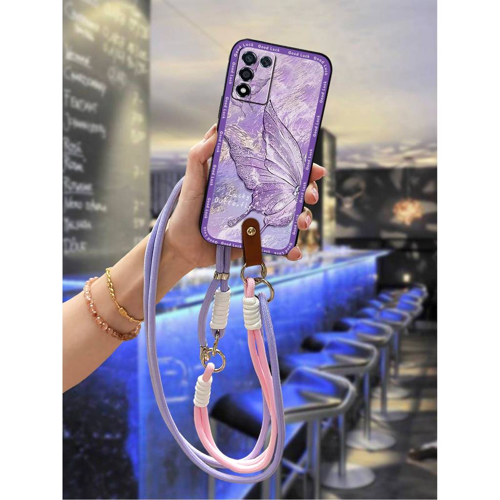 น่ารักCrossbodyสําหรับOPPO K9S/Realme Q3S/Q3T/K10 Vitality Editionแฟชั่นการออกแบบAnti-knock TPUป้องก