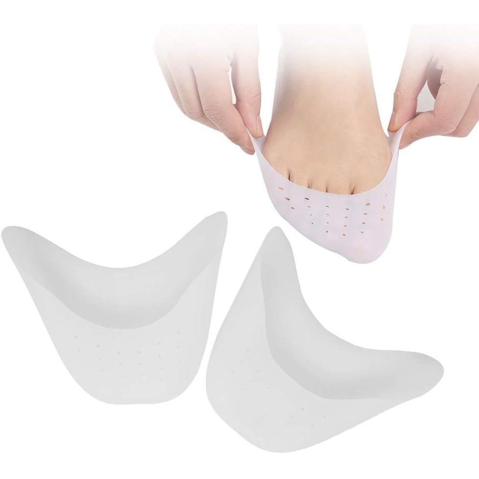แผ่นป้องกันปลายเท้าและพื้นรองเท้าบัลเล่ต์ ซิลิโคนนุ่ม สำหรับ Pointe Shoes