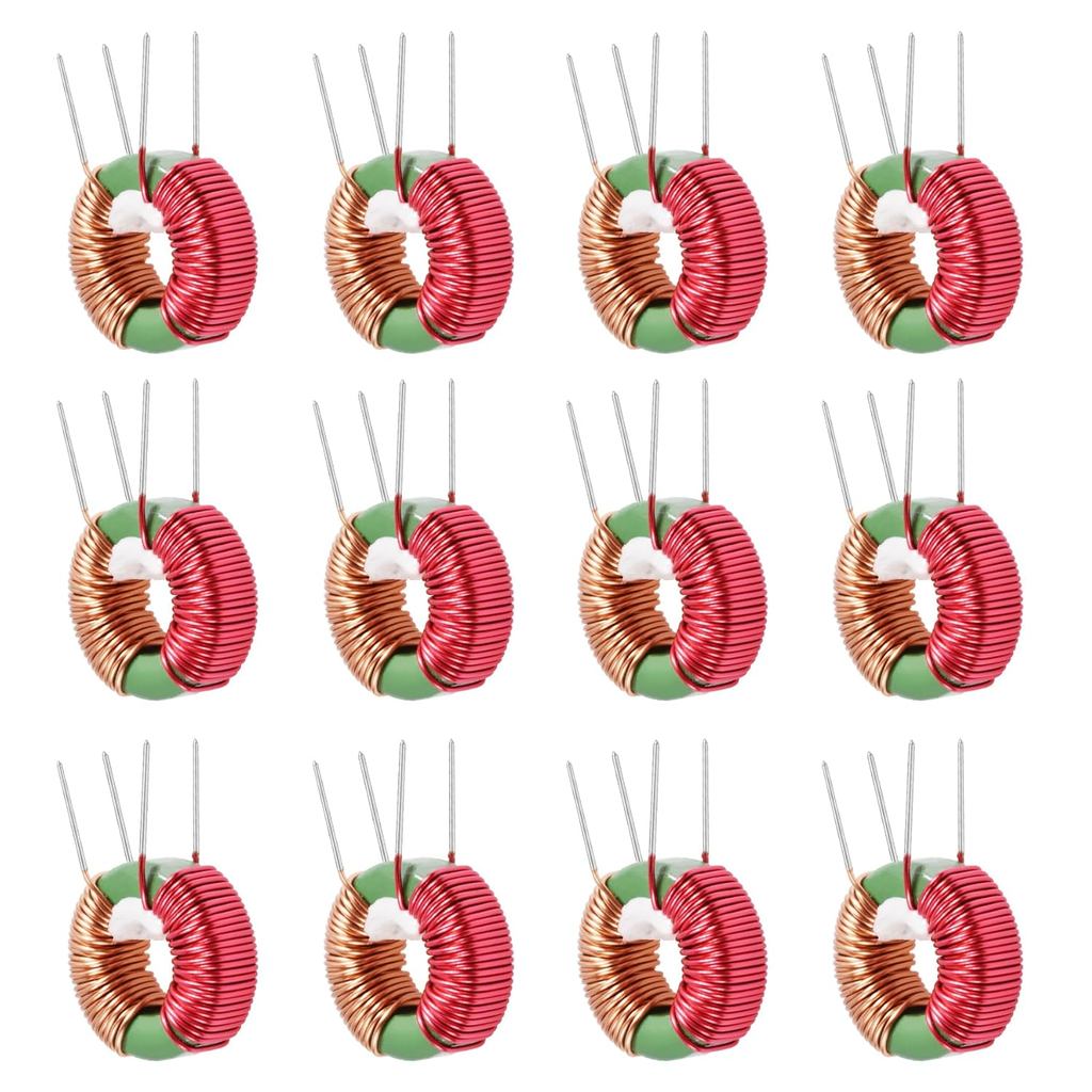 12 ชิ้นแนวตั้ง Toroid แม่เหล็ก 10mh 3A Induction Coil toroid core Inductor ชุด Toroid Inductor สําหร